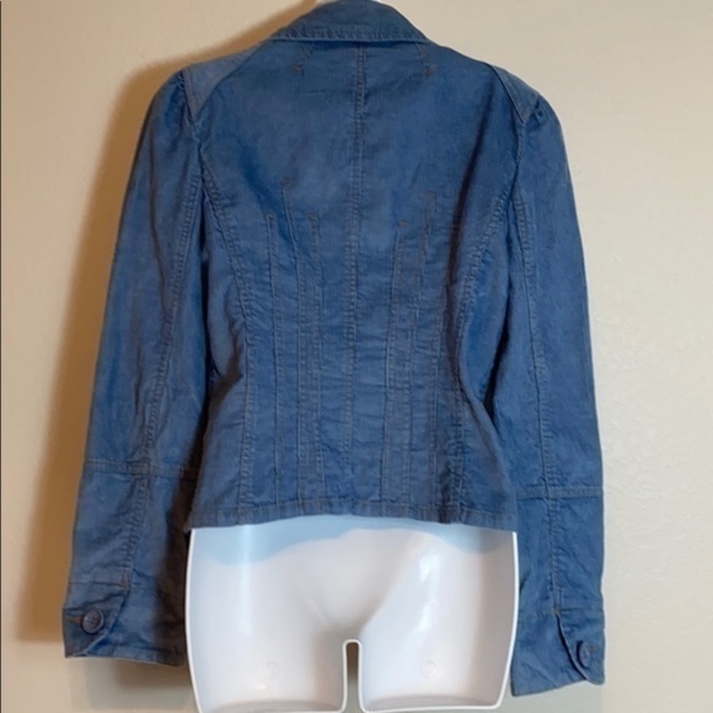 BB Dakota Light Blue Corduroy Jacket - Picture 3 of 6